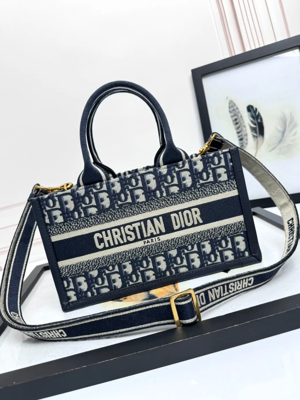 Dior Oblique Print East-West Book Tote Bag image 1