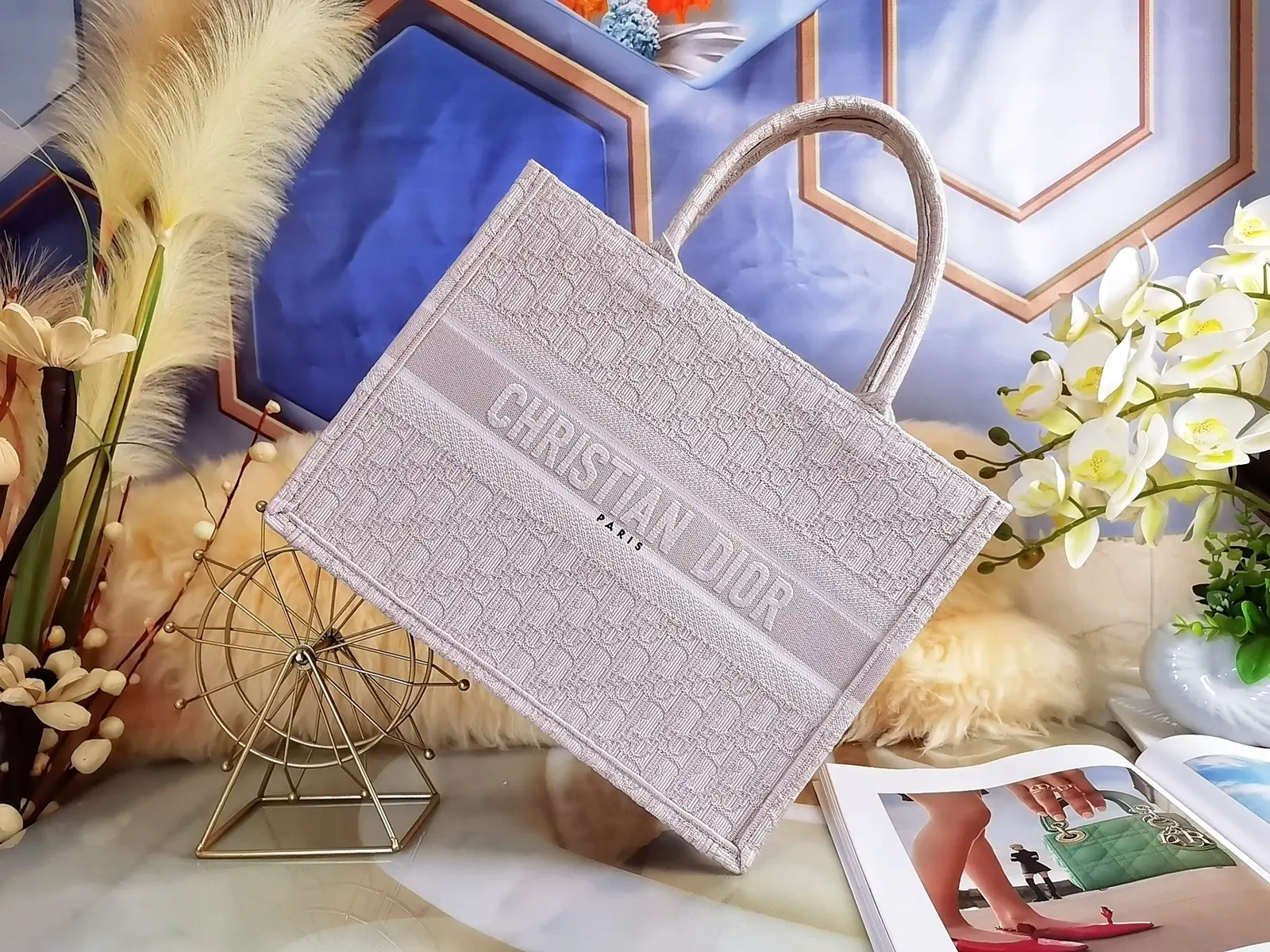 Dior Monogram Tote Bag image 1