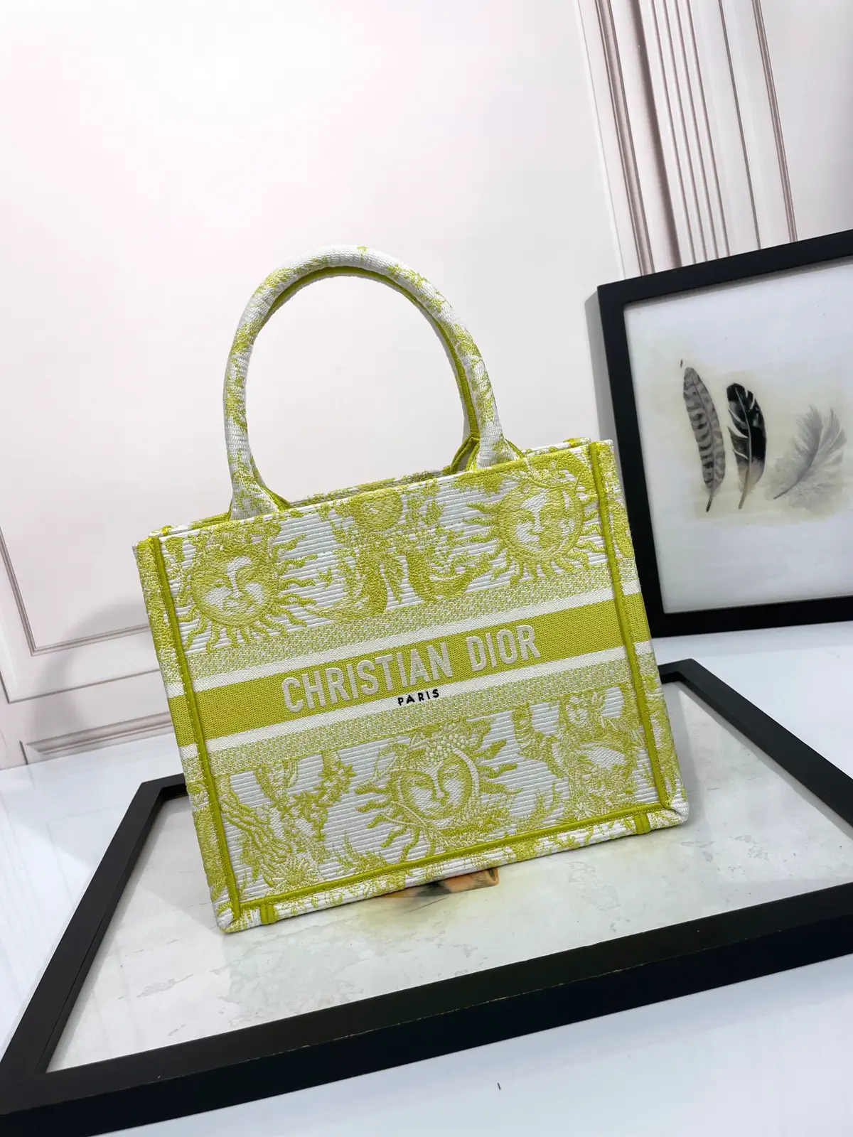Dior Sun Pattern Book Tote Bag image 1
