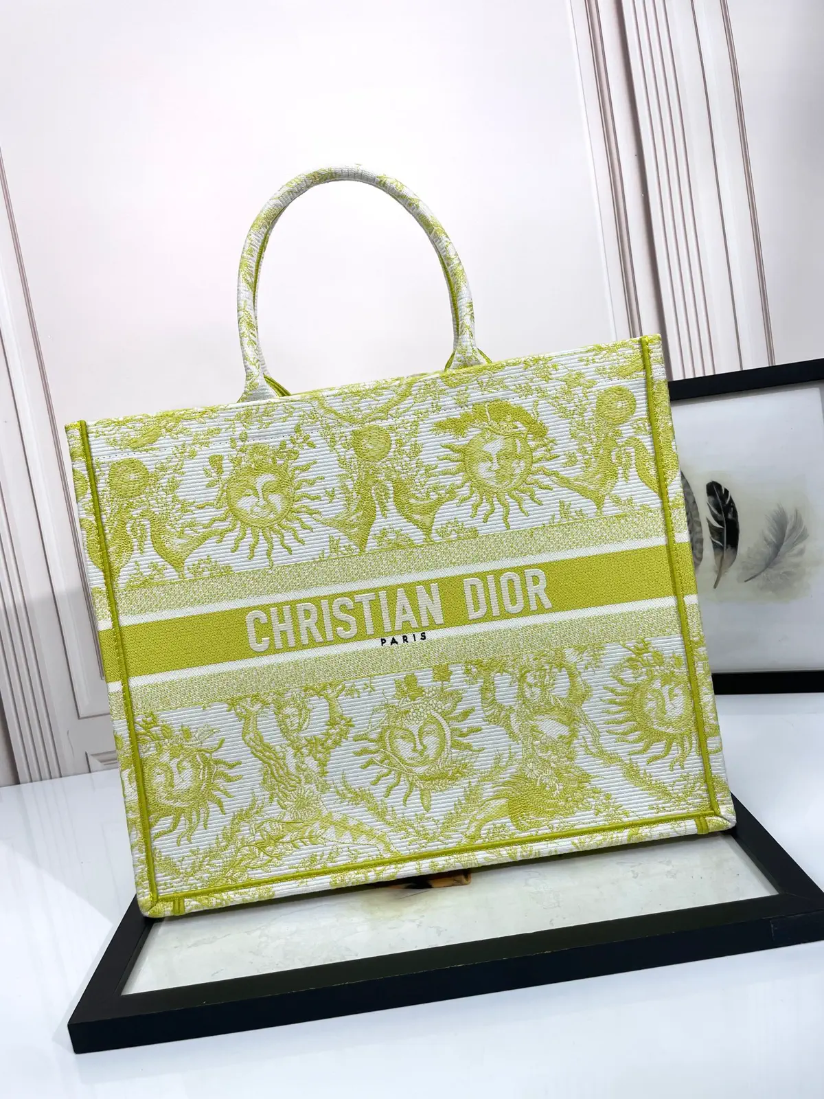Dior Sun Pattern Book Tote Bag image 1
