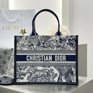 Dior Animal Print Book Tote Bag image 1