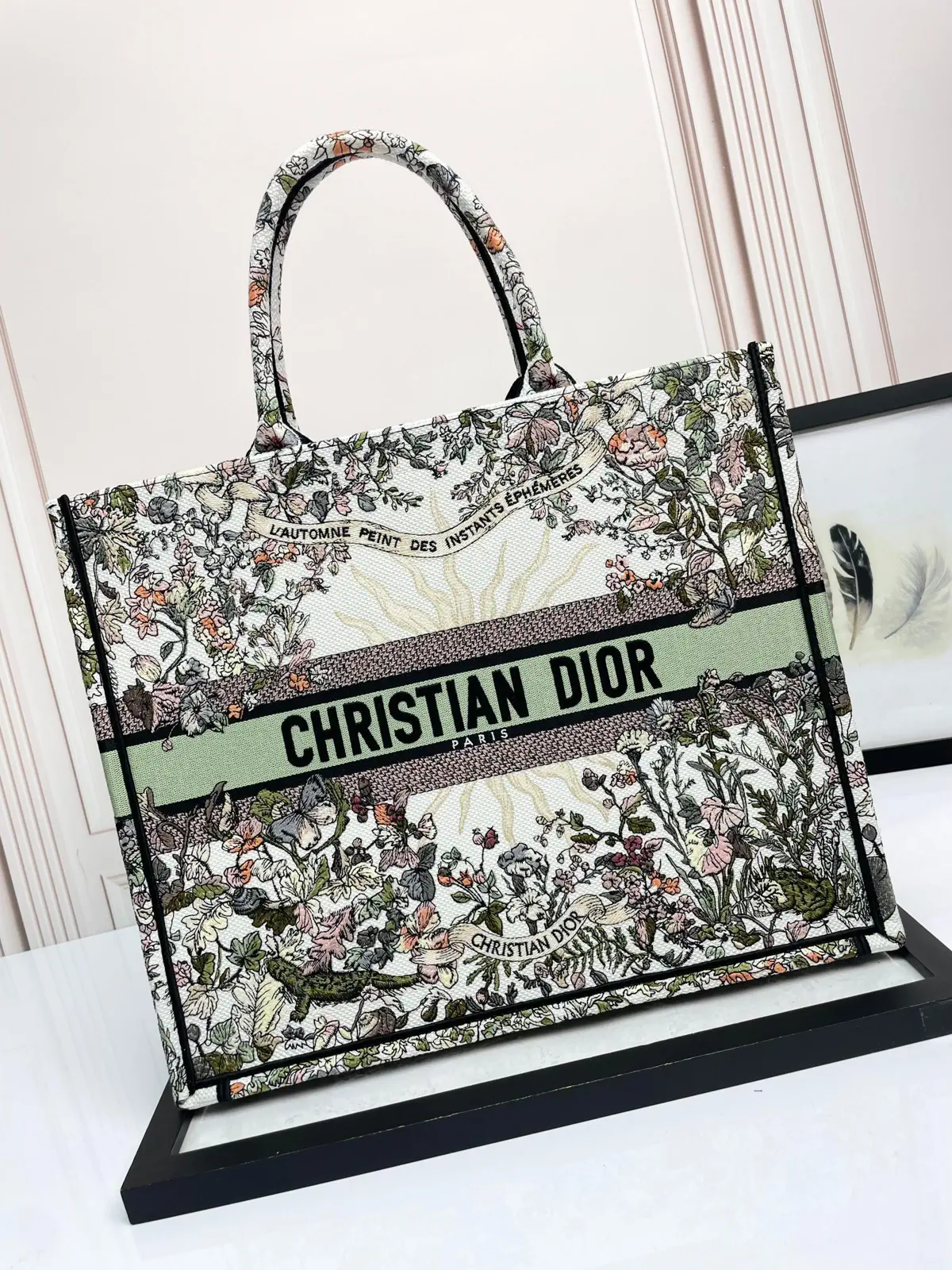 Dior Floral Print Book Tote Bag image 1