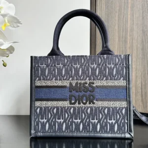 Dior Denim Blue Miss Dior Tote Bag image 1