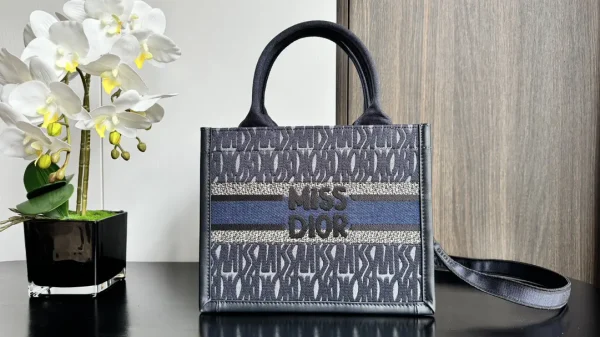 Dior Denim Blue Miss Dior Tote Bag image 1