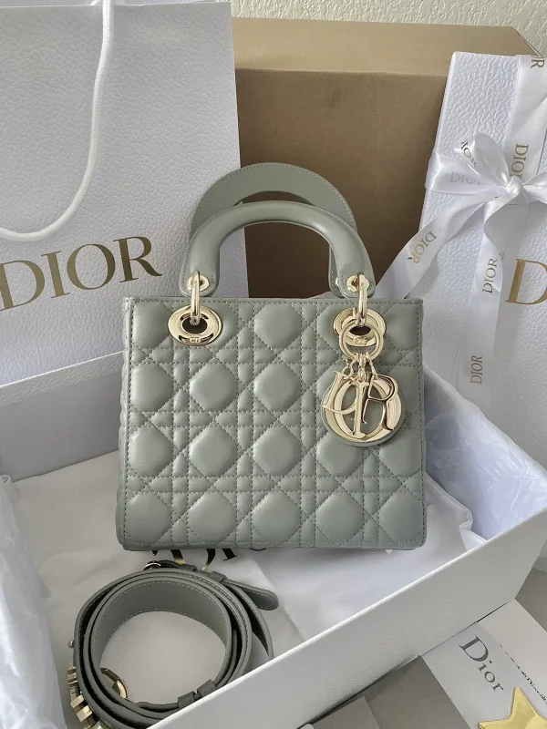 Dior Quilted Top Handle Bag with Detachable Shoulder Strap image 1