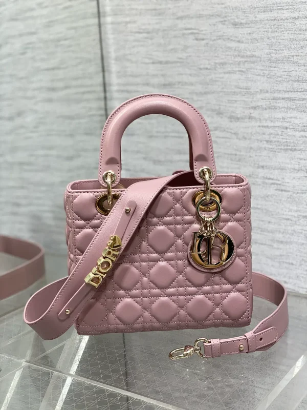 Dior Quilted Top Handle Bag with Detachable Shoulder Strap image 1