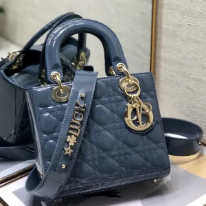 Dior Quilted Patent Top Handle Bag image 1