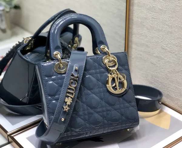 Dior Quilted Patent Top Handle Bag image 1