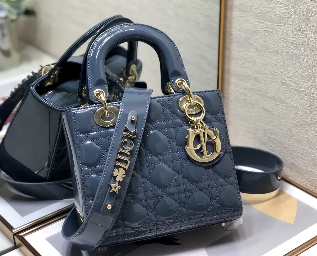 Dior Quilted Patent Top Handle Bag image 1