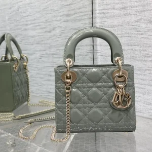 Dior Quilted Patent Mini Top Handle Bag image 1
