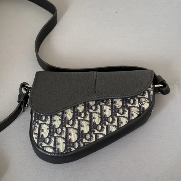 Dior Oblique Print Mini Saddle Bag image 1