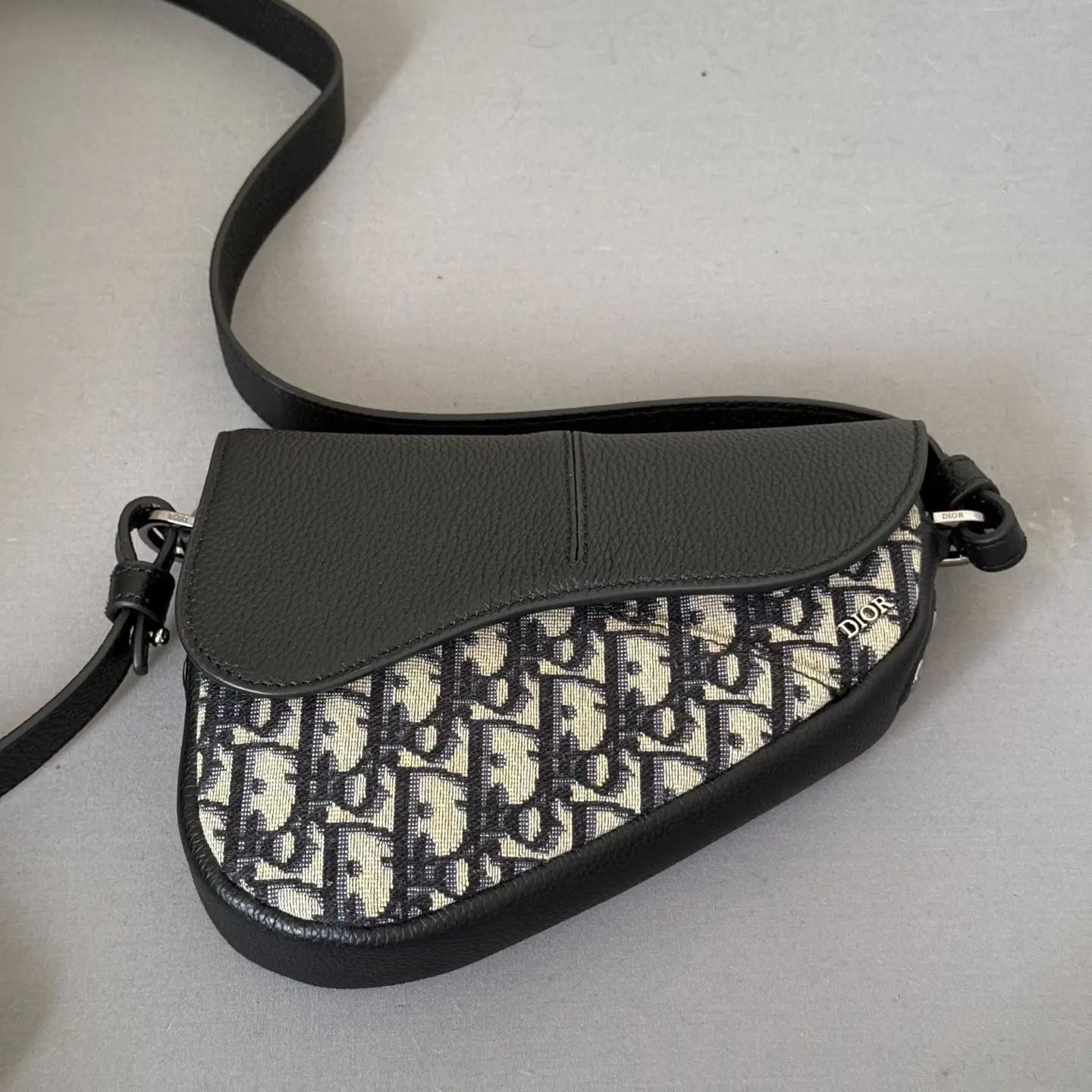 Dior Oblique Print Mini Saddle Bag image 1