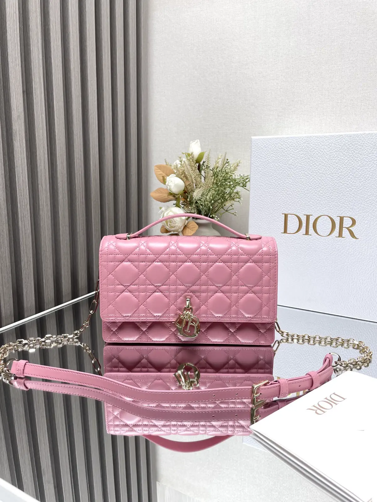 Dior Quilted Top Handle Bag image 1
