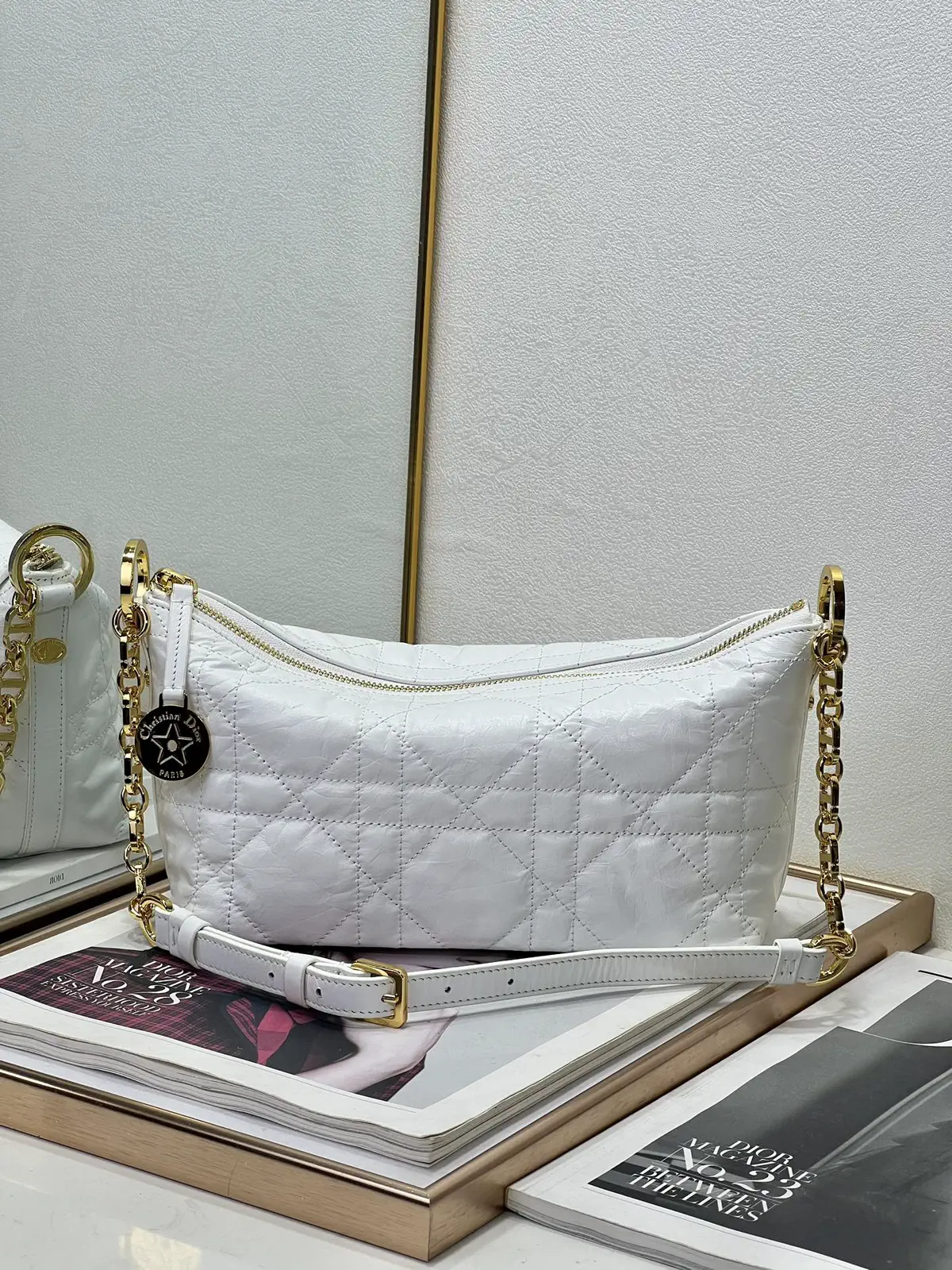 Dior Quilted Hobo Star Chain Bag image 1
