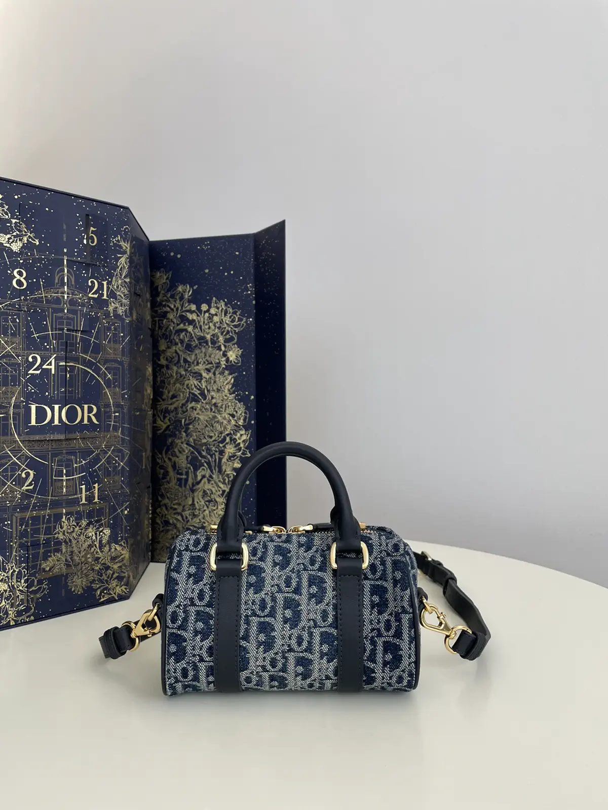 Dior Groove 16 Mini Denim Boston Bag image 1