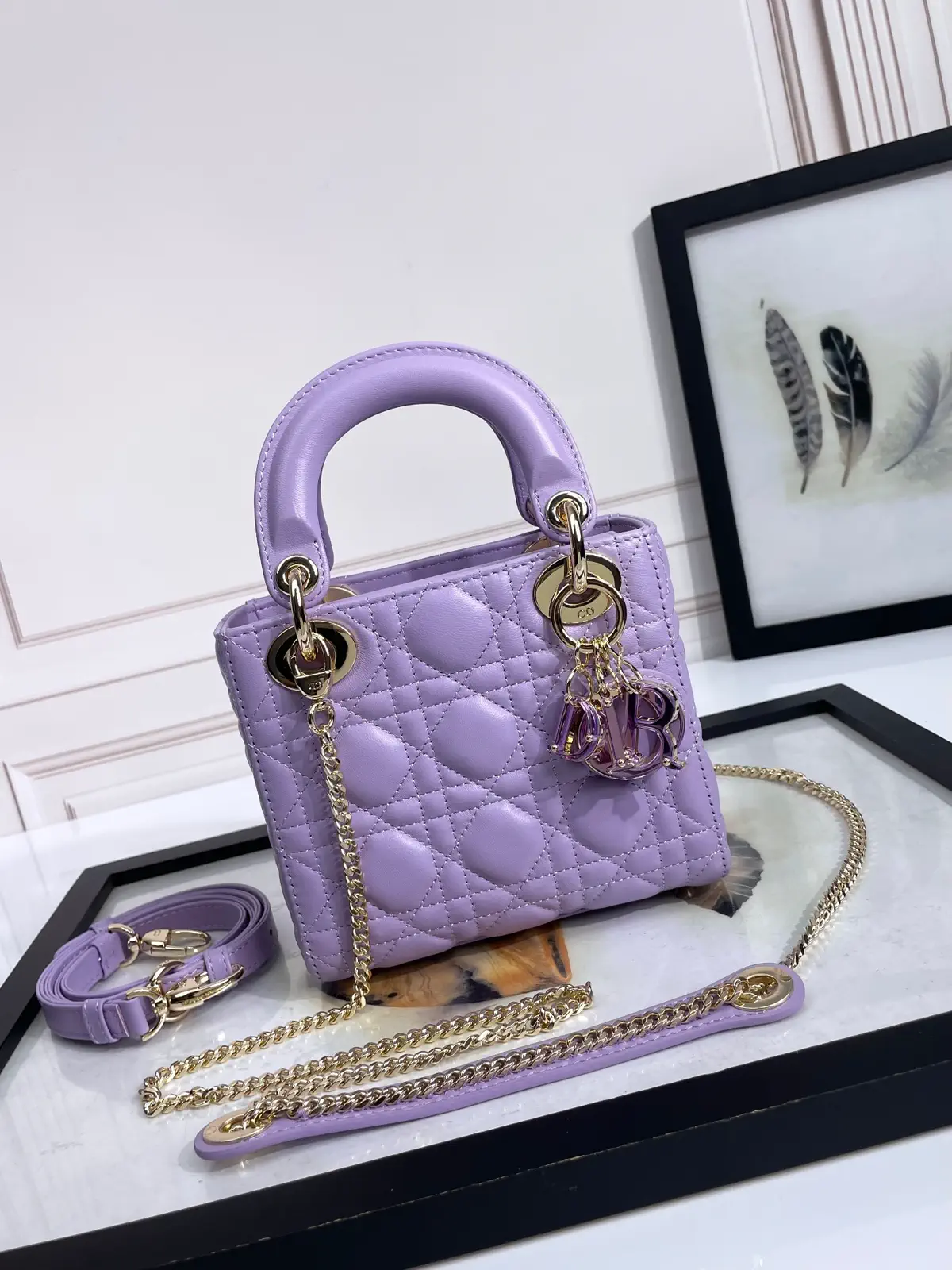 Dior Quilted Mini Top Handle Bag image 1