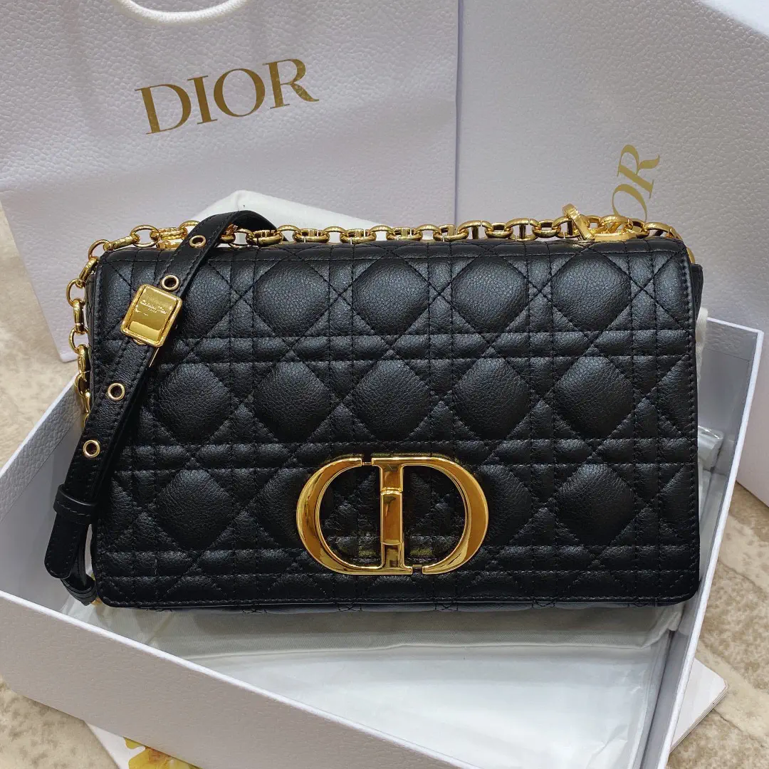 Dior Caro Quilted Shoulder Bag image 1