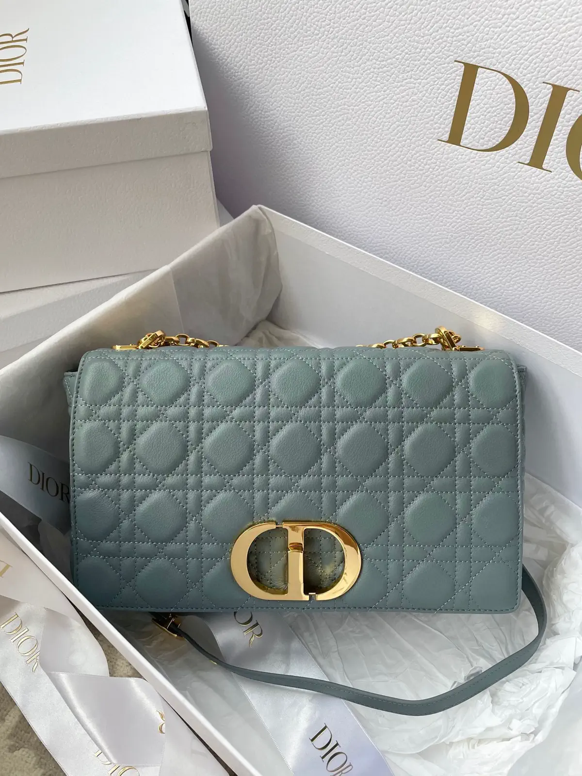 Dior Quilted Caro Shoulder Bag image 1