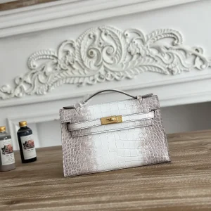 Hermès Crocodile-Embossed Kelly Mini Top Handle Bag image 1