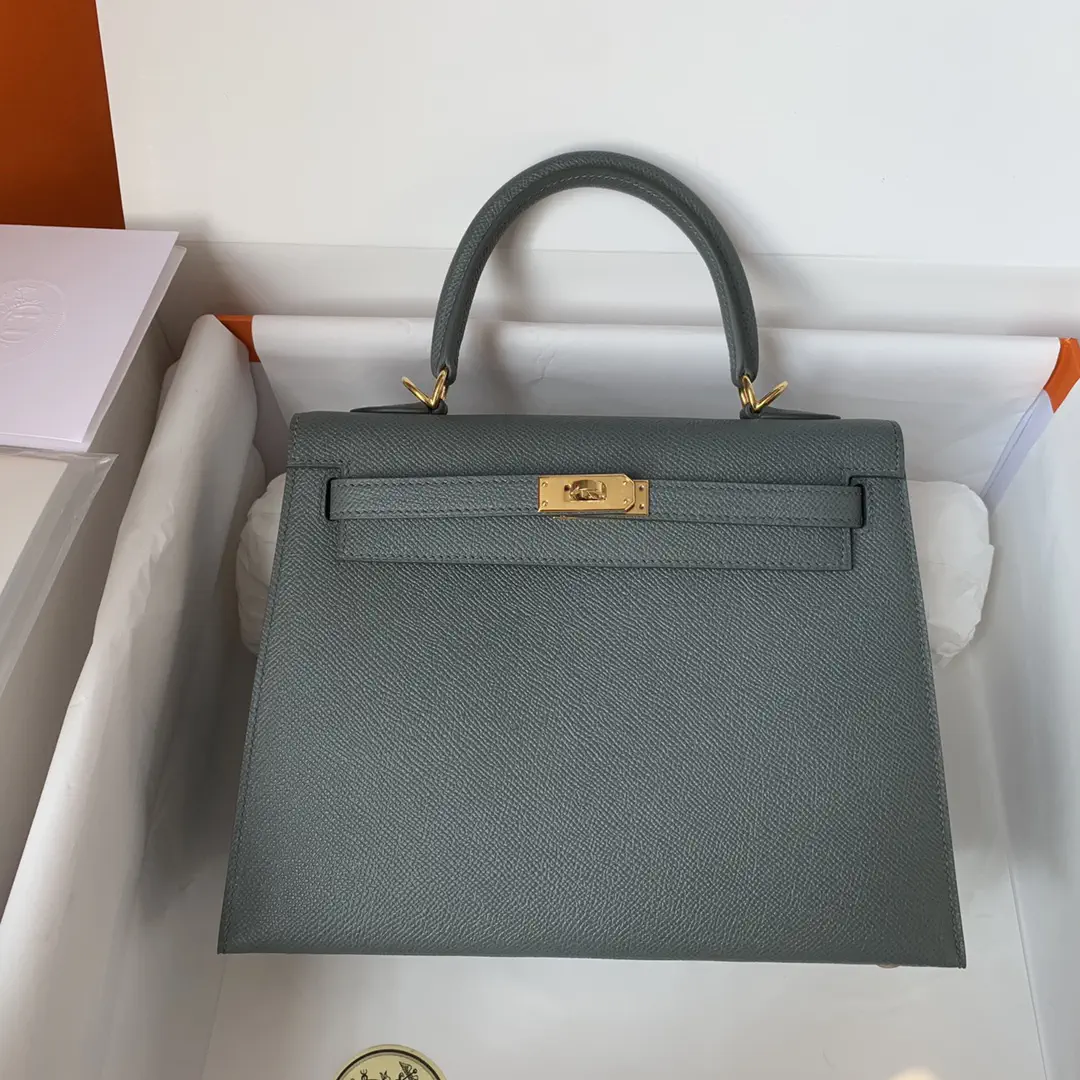 Hermès Gray Top Handle Bag image 1