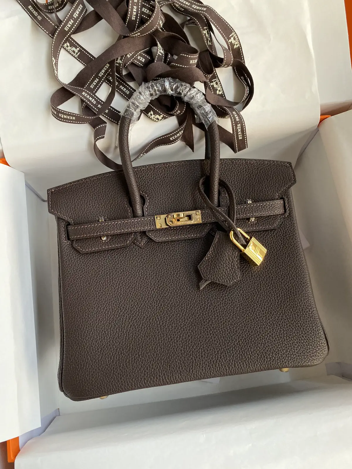 Hermès Dark Brown Top Handle Bag image 1