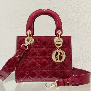 Dior Quilted Patent Top Handle Bag image 1
