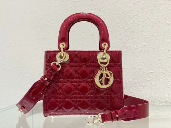 Dior Quilted Patent Top Handle Bag image 1