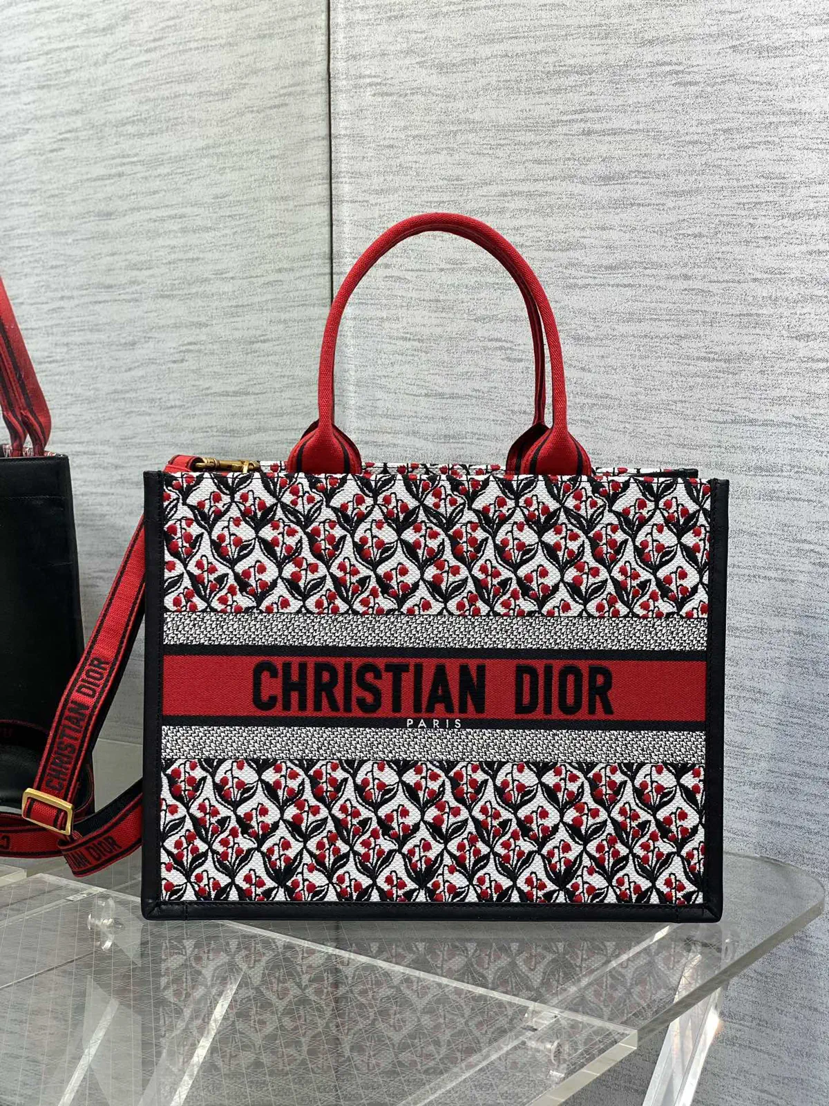Dior Floral Print Tote Bag image 1