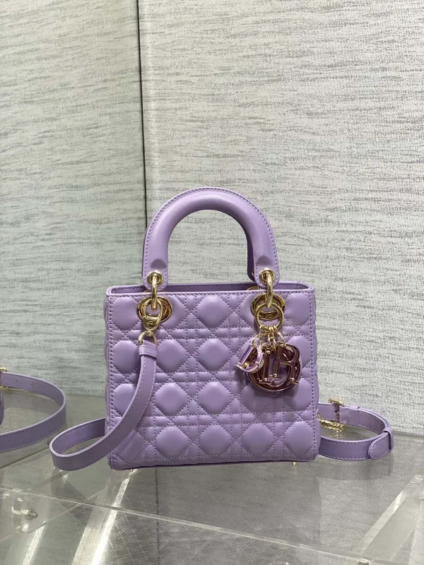 Dior Quilted Top Handle Bag with Detachable Shoulder Strap image 1