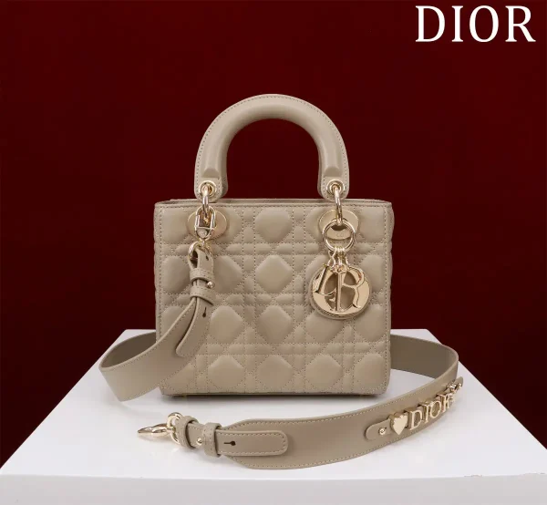 Dior Quilted Top Handle Bag with Detachable Shoulder Strap image 1