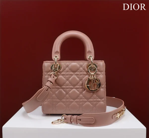 Dior Quilted Top Handle Bag with Detachable Shoulder Strap image 1