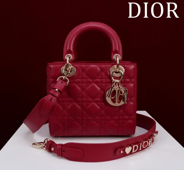Dior Quilted Top Handle Bag with Detachable Shoulder Strap image 1