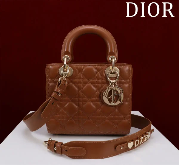 Dior Quilted Top Handle Bag with Detachable Shoulder Strap image 1