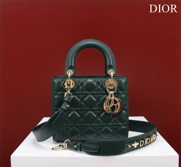 Dior Quilted Top Handle Bag with Detachable Shoulder Strap image 1