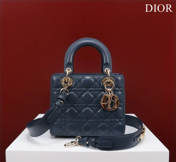 Dior Quilted Top Handle Bag with Detachable Shoulder Strap image 1