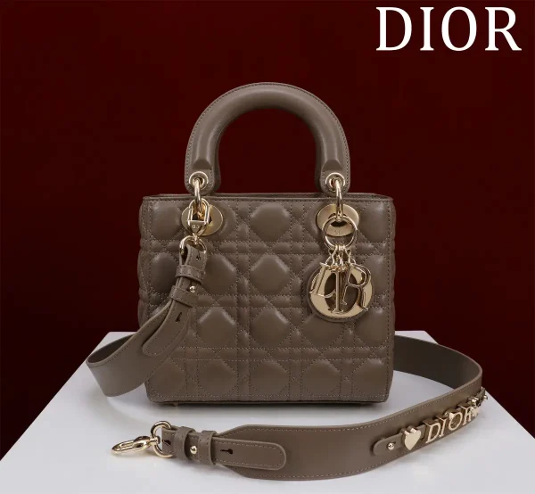 Dior Quilted Top Handle Bag with Detachable Shoulder Strap image 1