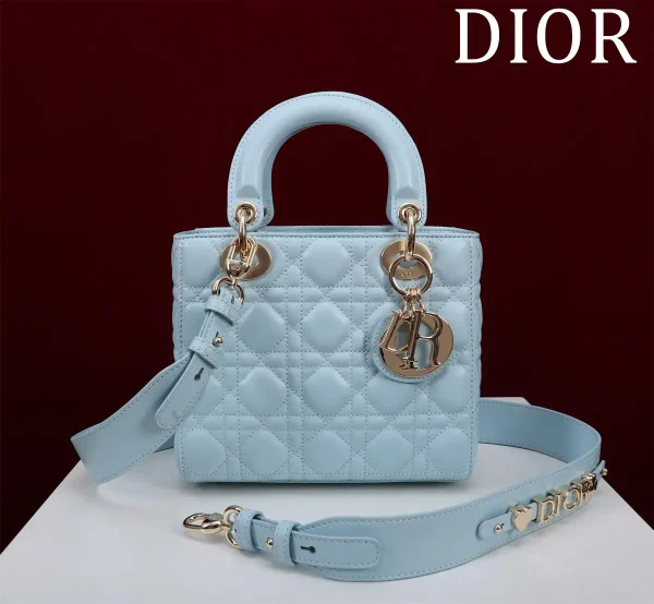 Dior Quilted Top Handle Bag with Detachable Shoulder Strap image 1