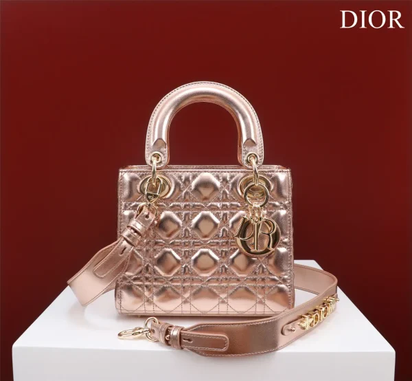 Dior Quilted Top Handle Bag with Detachable Shoulder Strap image 1