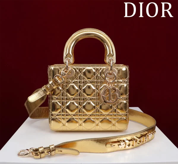 Dior Quilted Top Handle Bag with Detachable Shoulder Strap image 1