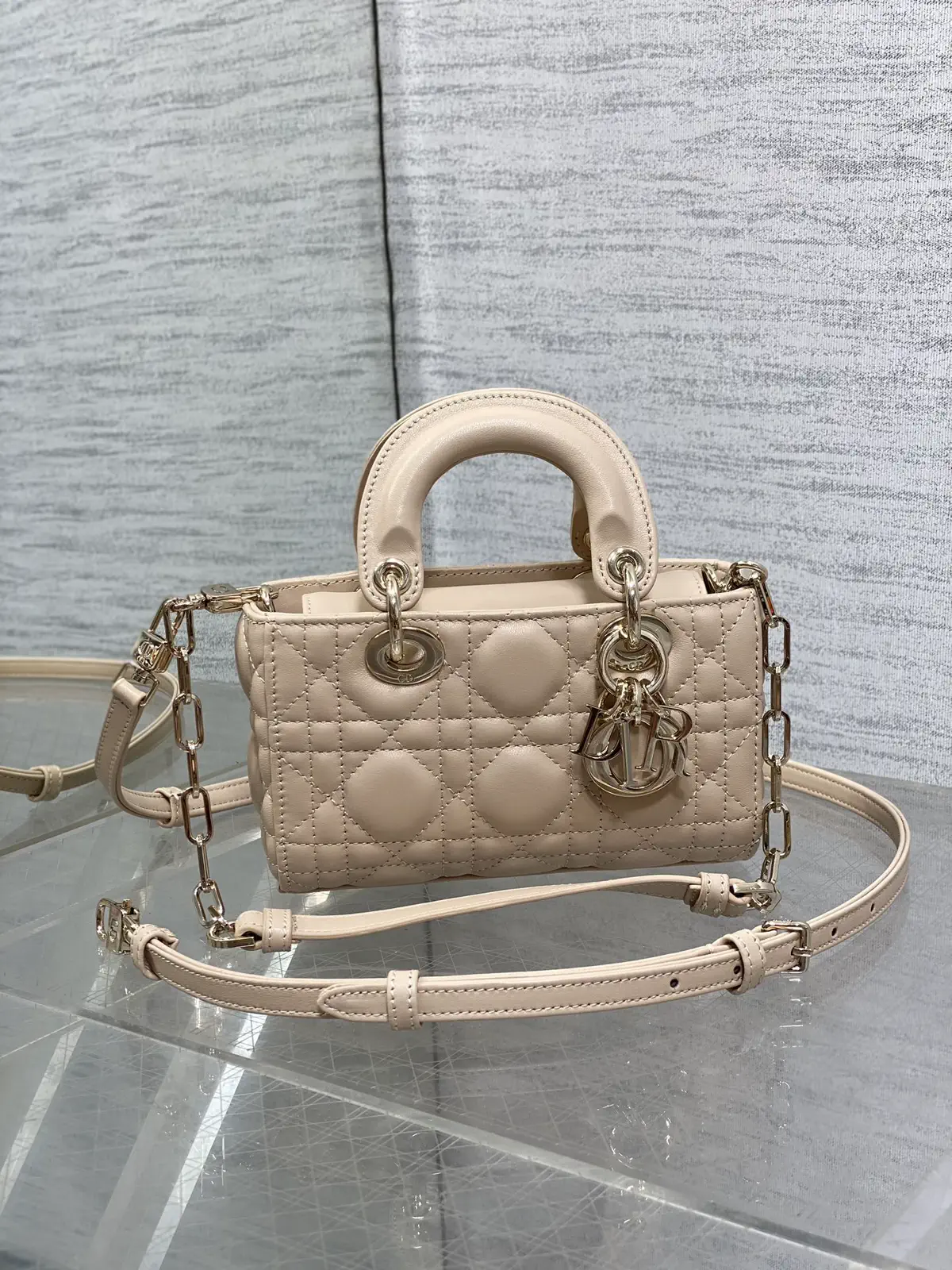 Dior Quilted D-Joy Top Handle Bag image 1