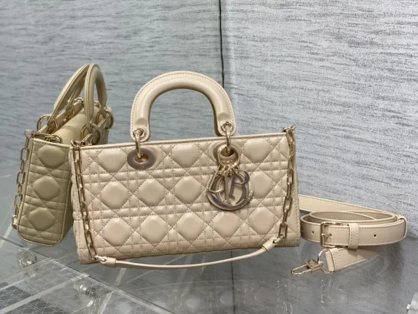 Dior Quilted Top Handle Bag with Two Shoulder Straps image 1