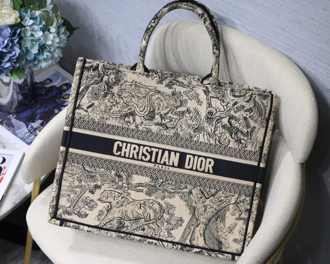 Dior Printed Book Tote Bag image 1