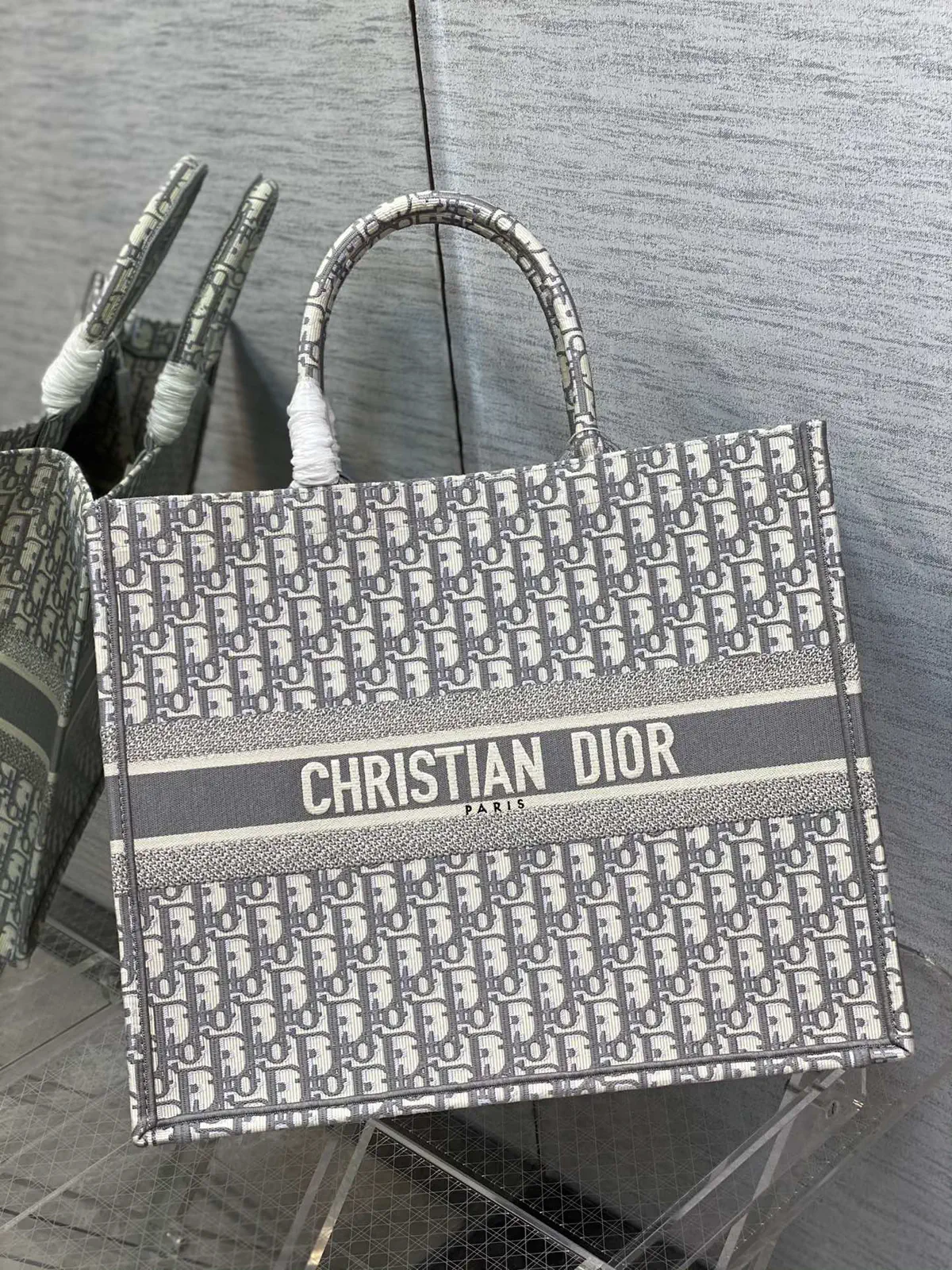 Dior Monogram Tote Bag image 1