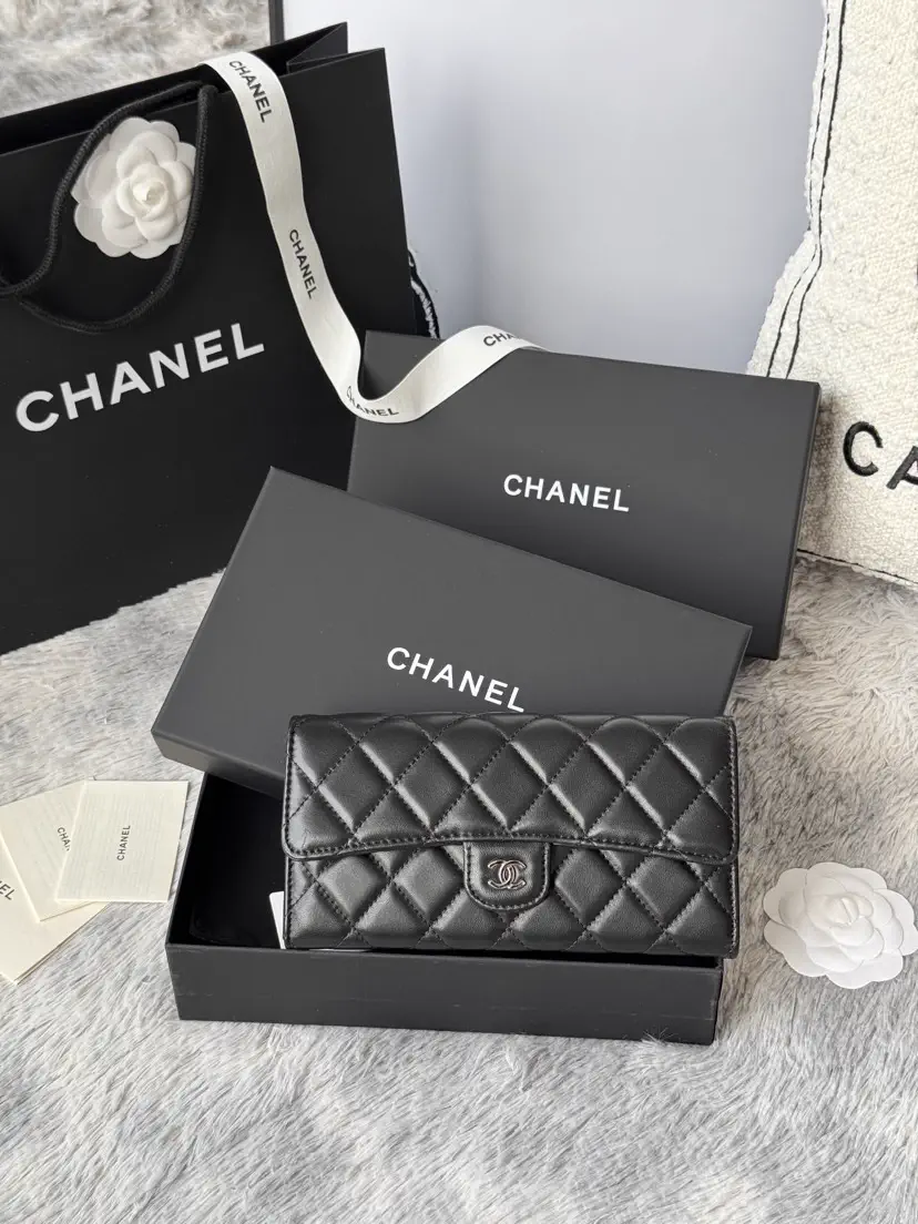 Chanel Quilted Long Wallet image 1