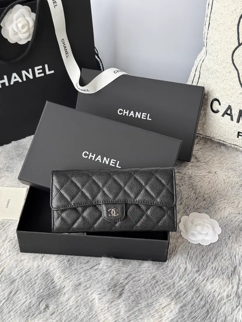 Chanel Quilted Long Wallet image 1