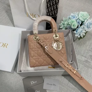 Dior Quilted Top Handle Bag with Shoulder Strap image 1