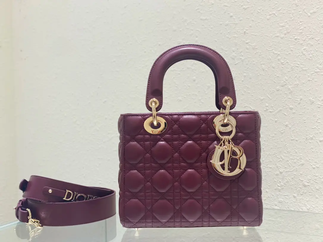 Dior Quilted Top Handle Bag with Detachable Strap image 1
