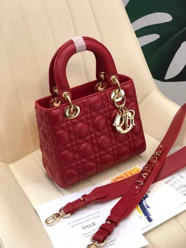 Dior Quilted Top Handle Bag with Detachable Strap image 1