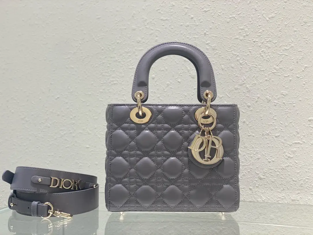 Dior Quilted Top Handle Bag with Detachable Strap image 1