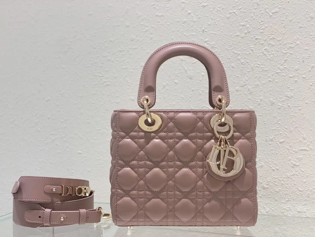 Dior Quilted Top Handle Bag with Detachable Strap image 1